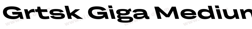 Grtsk Giga Medium字体转换